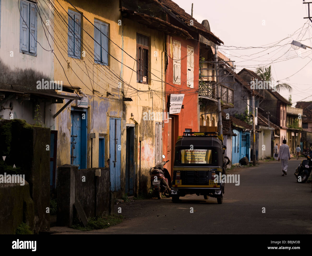 Scène de rue à Jewtown, Cochin, Kerala, Inde Banque D'Images