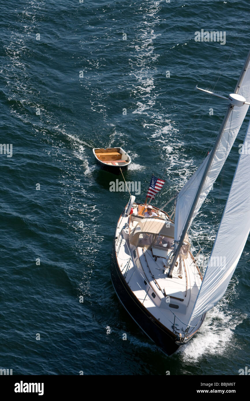 La voile, la croisière, yacht racing Banque D'Images