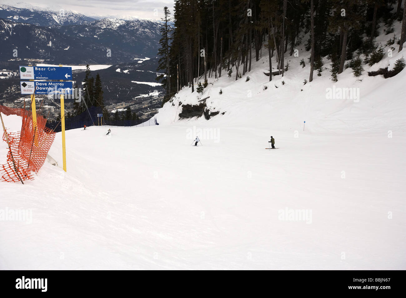 Dave Murray downhill run partie des jeux olympiques de 2010 Whistler British Columbia Canada Banque D'Images