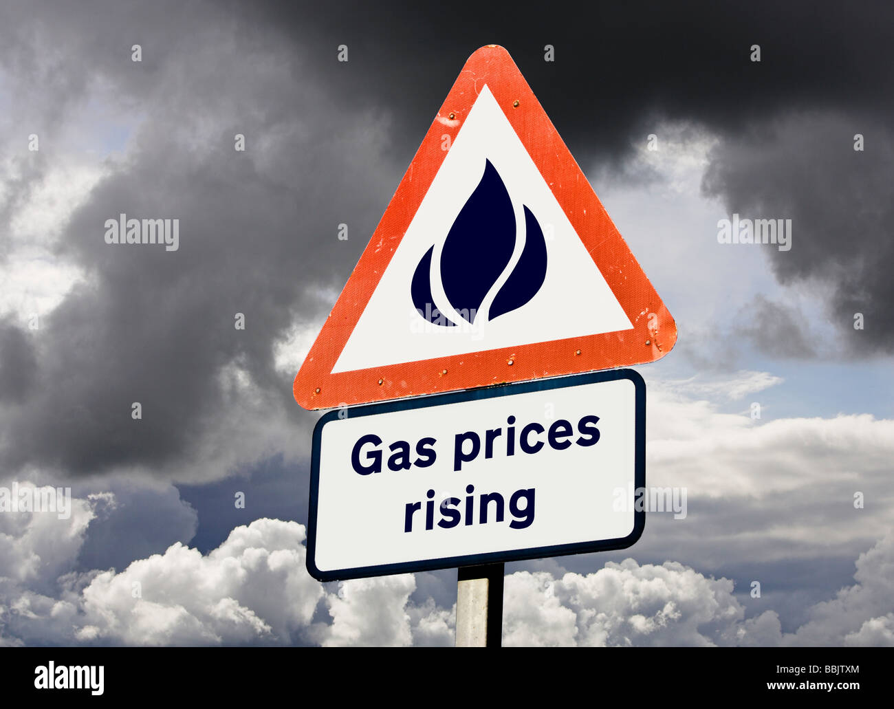 Les prix de l'énergie Gaz, factures de services publics, l'augmentation de l'inflation - ou concept de TVA Banque D'Images