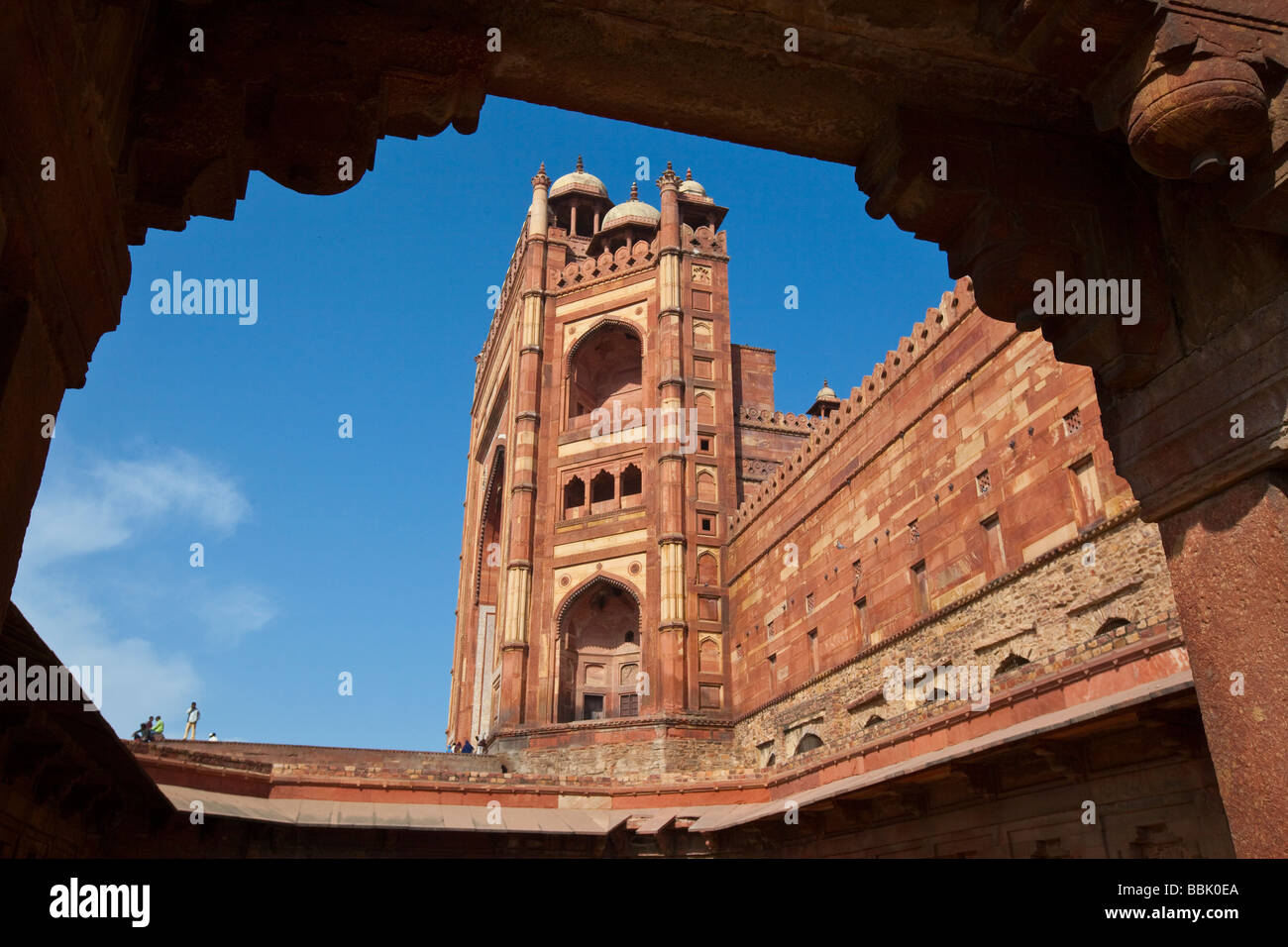Mosquée de vendredi à Fatehpur Sikri Inde Banque D'Images