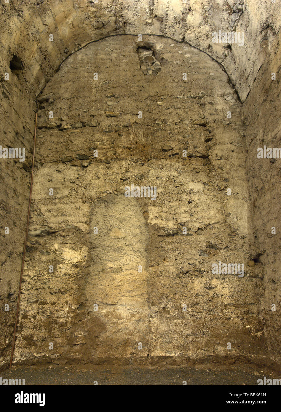 Salles voûtées à l'intérieur de Barco Borghese site archéologique de Monte Porzio Catone (Rome, Italie). Banque D'Images