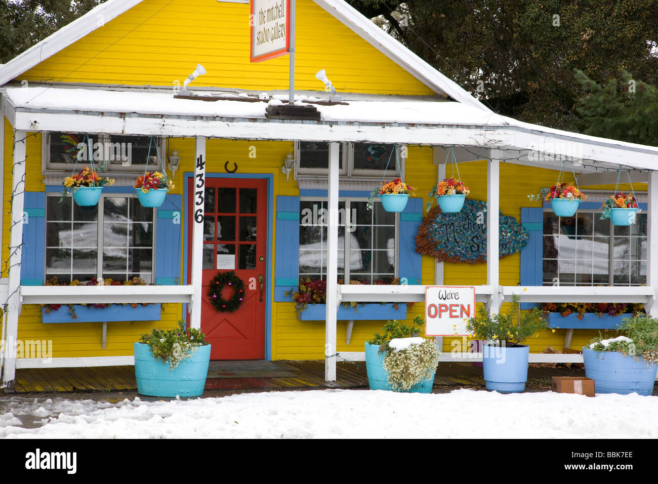 Neige de l'hiver en Californie Julien Banque D'Images