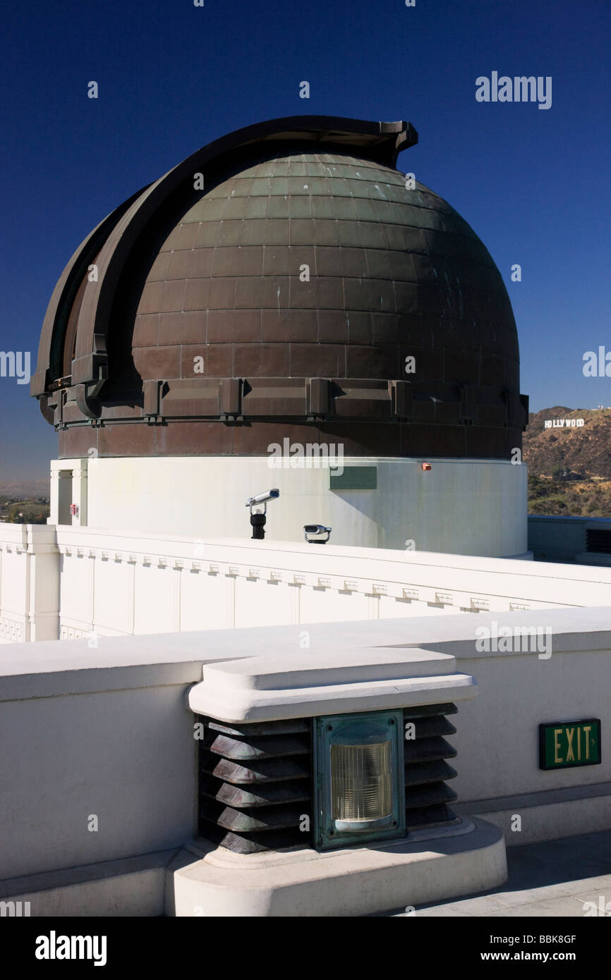 L'Observatoire Griffith à Los Angeles en Californie Banque D'Images