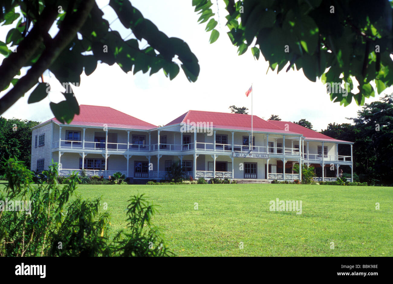 Robert Louis Stevenson villa vailima Samoa Apia chambre Banque D'Images