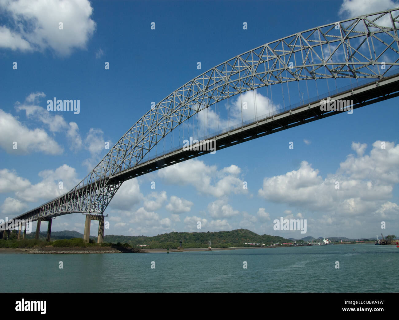 Panama.Canal de Panama.Americas Bridge. Banque D'Images