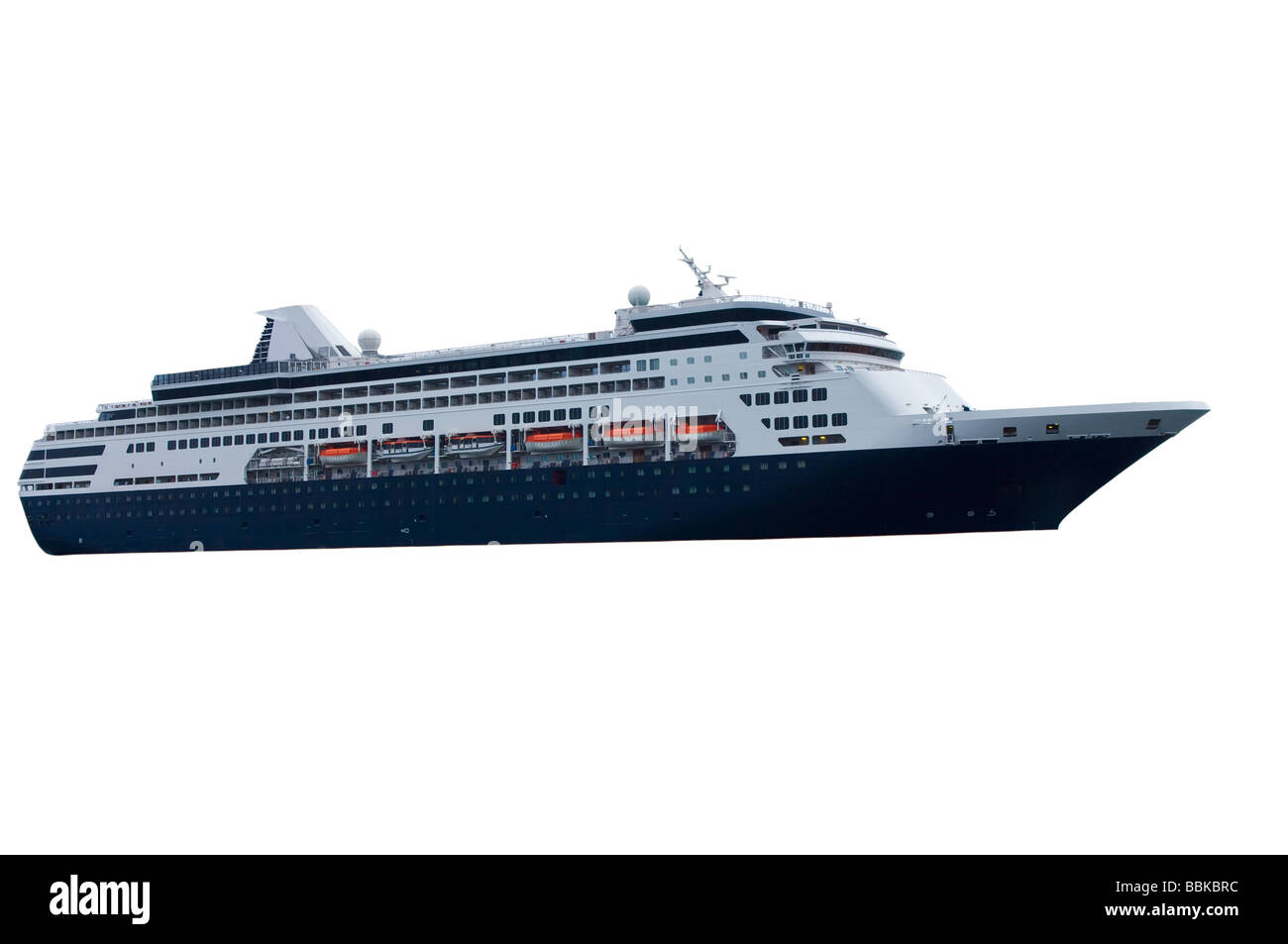 Bateau de croisière avec la couleur de la coque bleu Banque D'Images