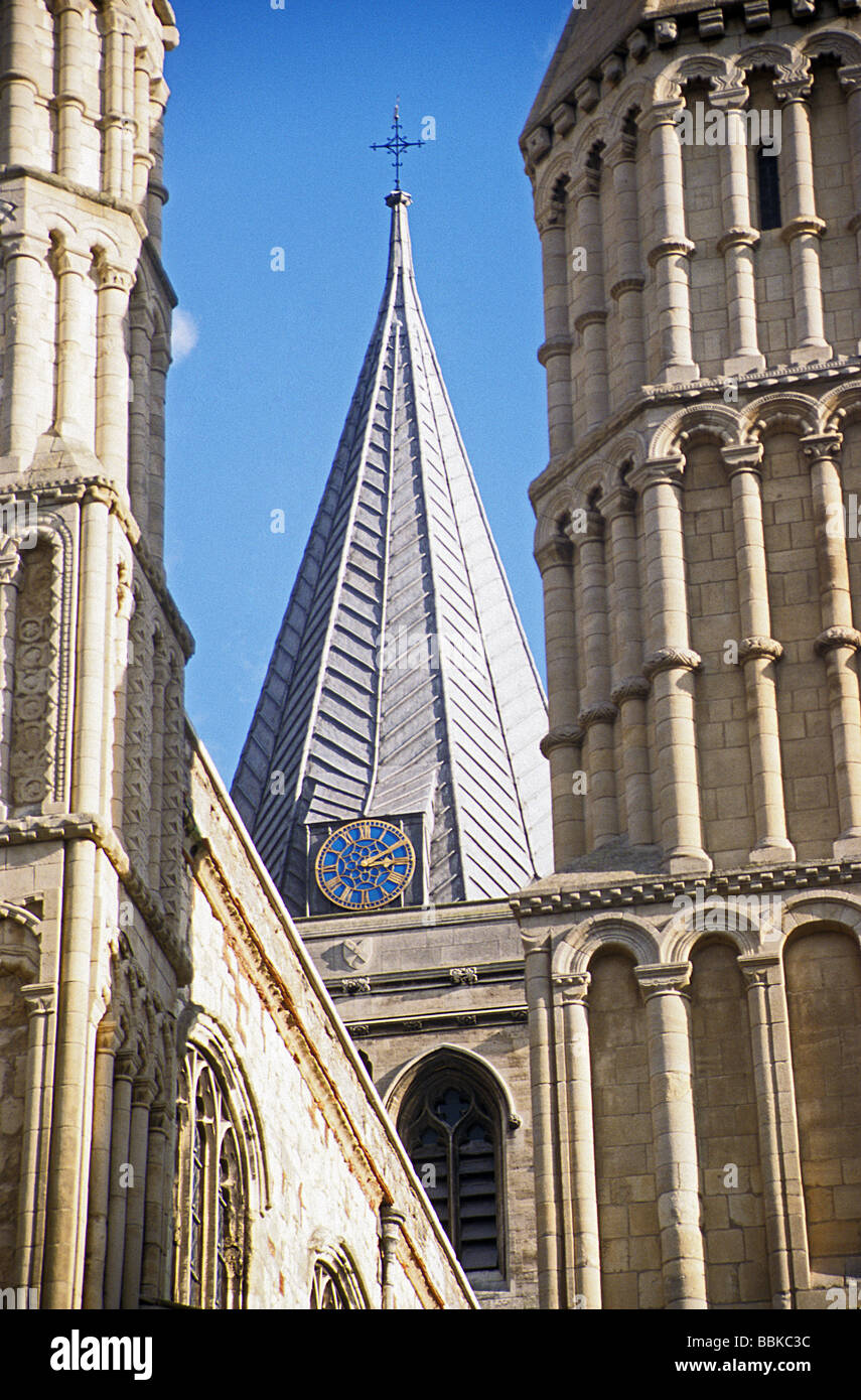 Rochester, Kent, la cathédrale. Banque D'Images