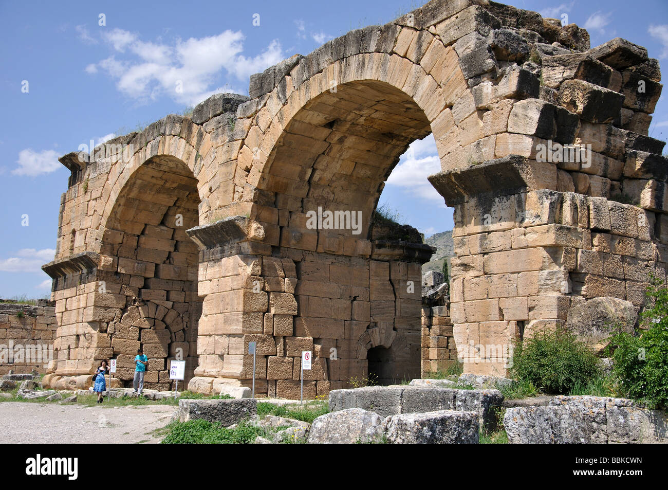 Arches, Hiérapolis, province de Denizli, République de Türkiye Banque D'Images