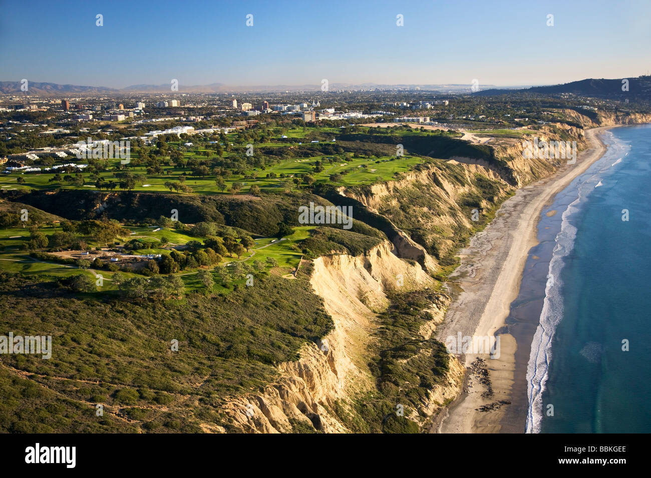 Parcours de golf de Torrey Pines le Comté de San Diego La Jolla en Californie Banque D'Images