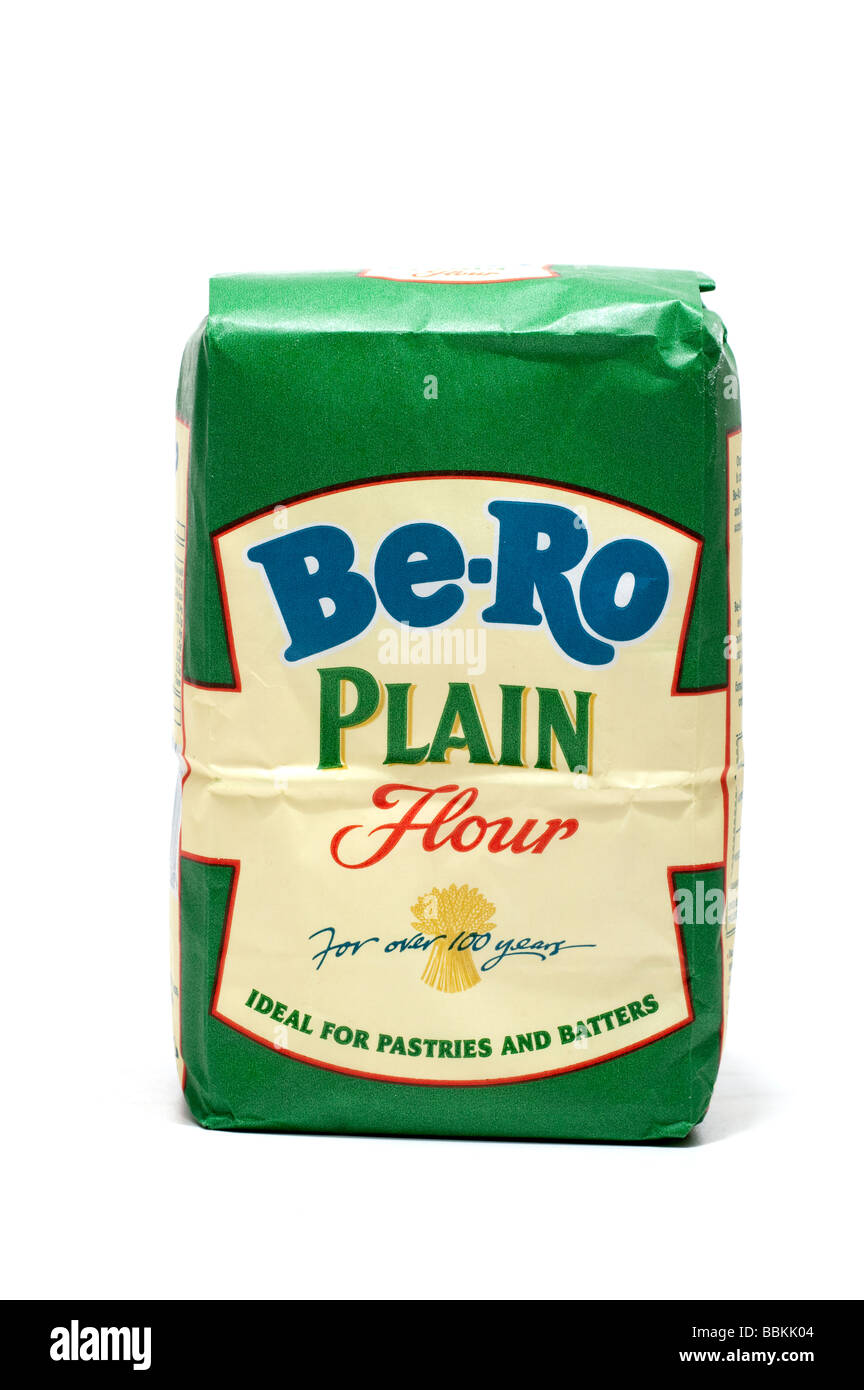 Sachet de 500g de farine ordinaire Be-Ro Banque D'Images