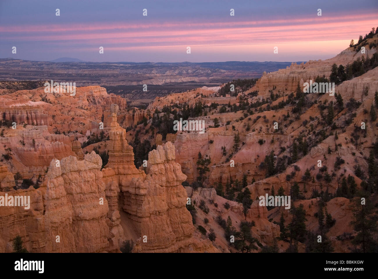 Coucher Du Soleil à Fairyland Point Bryce Canyon National