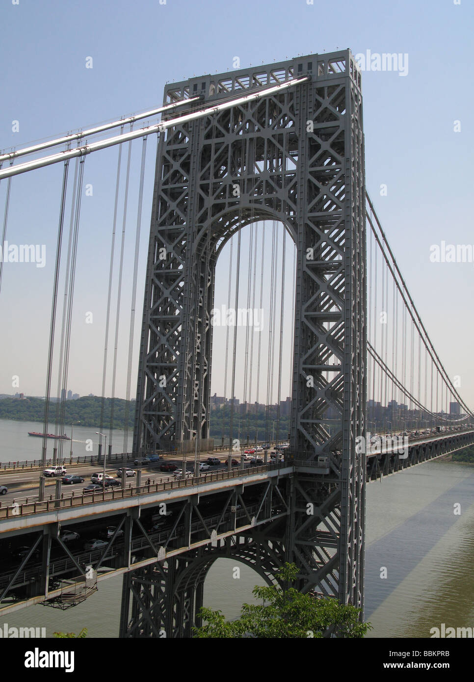 Le new jersey côté de la George Washington Bridge Banque D'Images