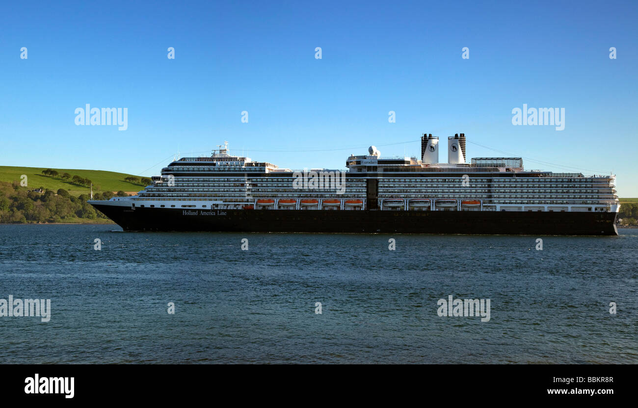 Paquebot Eurodam à Invergordon Ecosse à Invergordon, l'Estuaire de Cromarty, Ross-shire, Scotland, UK Banque D'Images