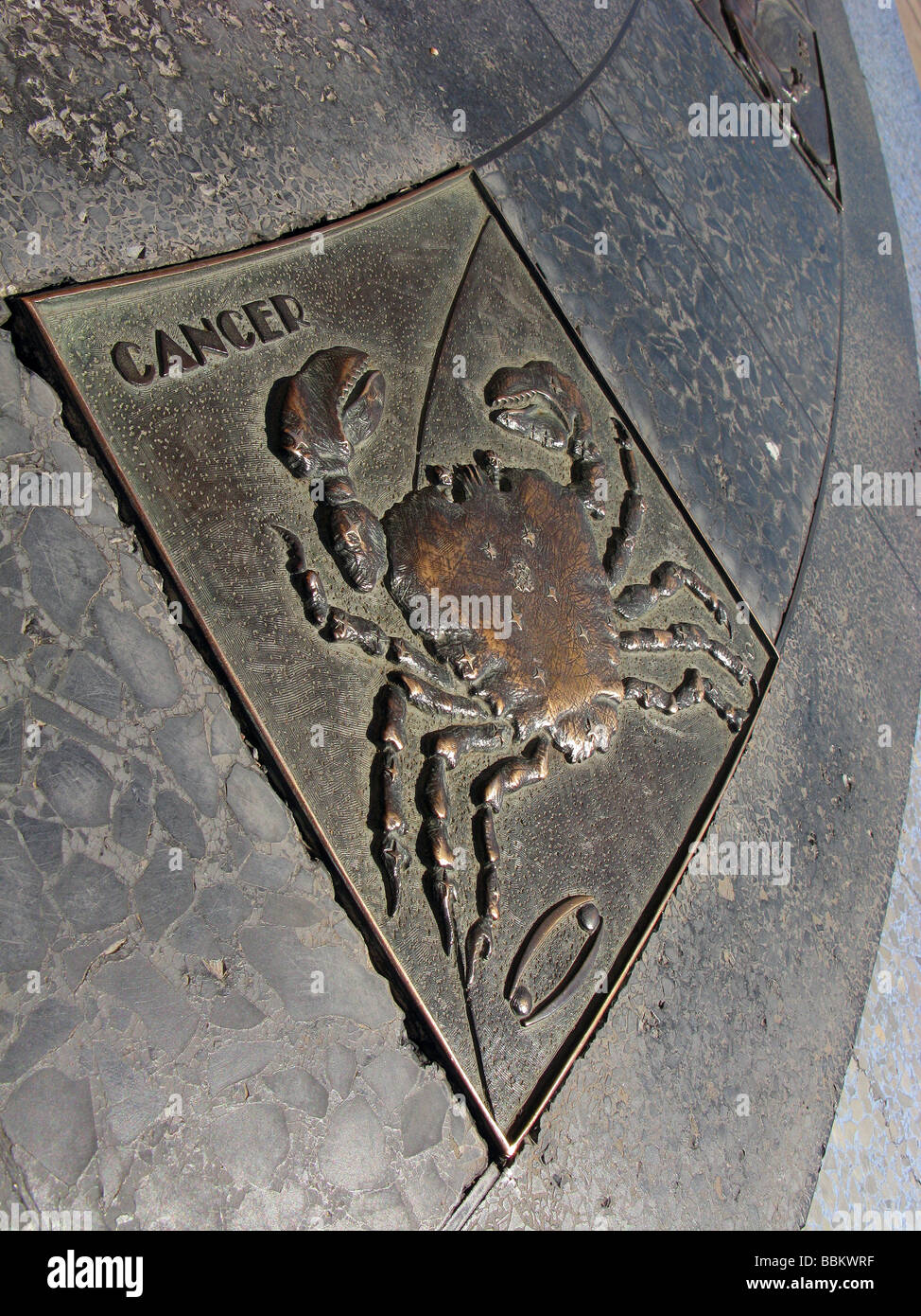 Signe du Zodiaque,cancer,,Hoover Dam,memorial.En mode portrait Banque D'Images