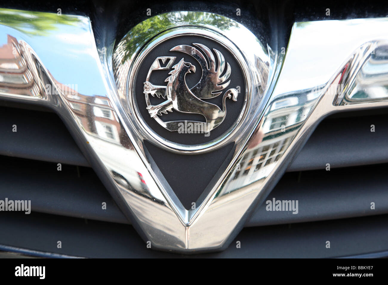 Sur l'insigne voiture Vauxhall, Londres Banque D'Images