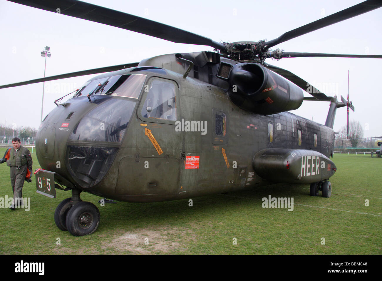 60 ans de l'hélicoptère de l'OTAN, CH-53, Strasbourg, Alsace, France Banque D'Images