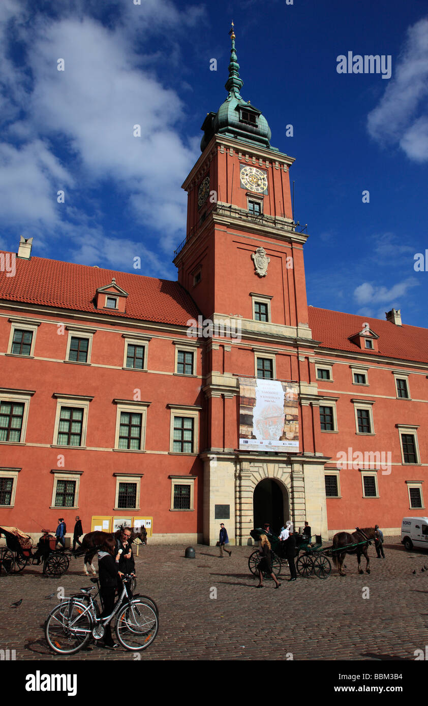 Le Château Royal de Varsovie, Pologne Banque D'Images