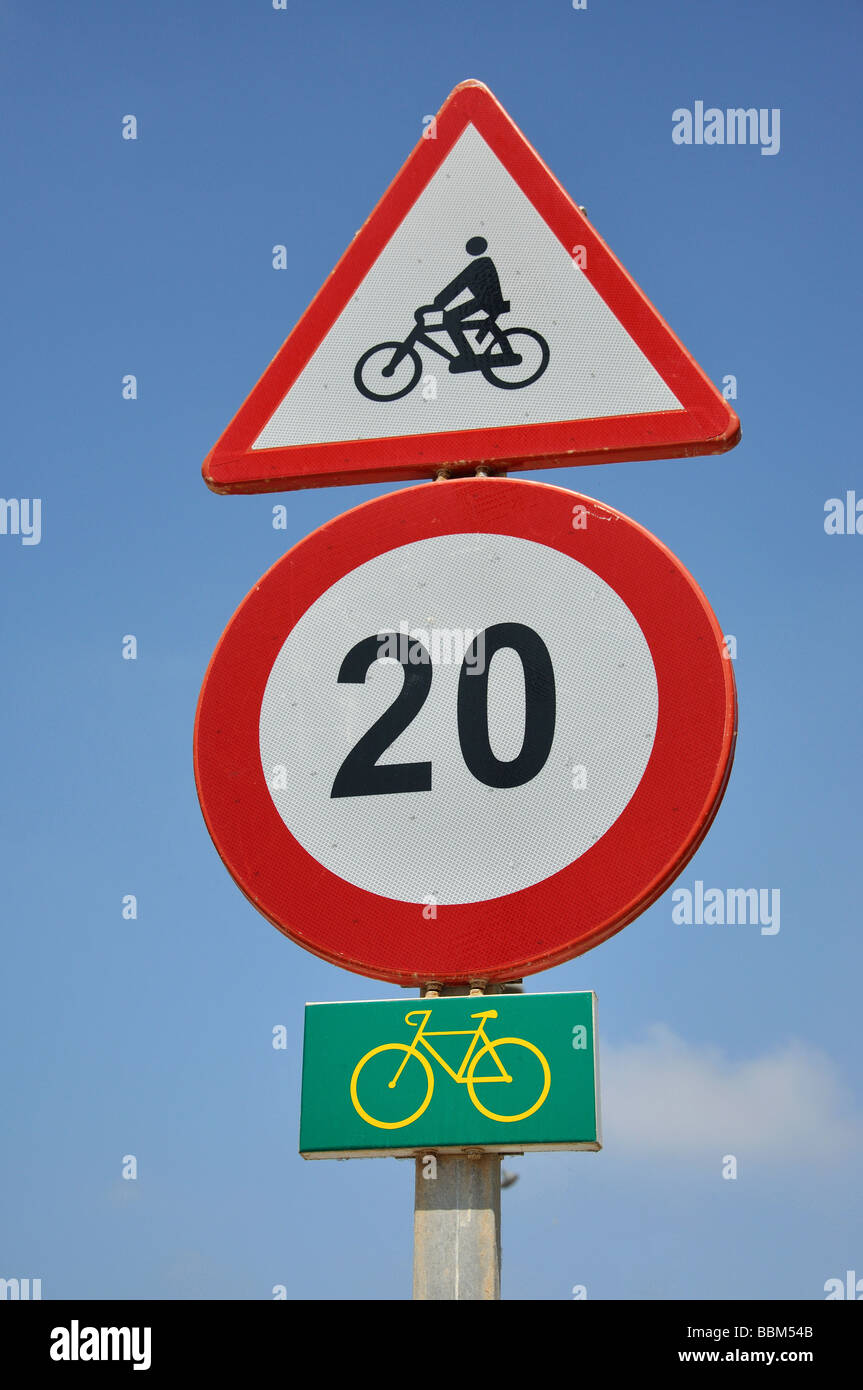 Location lane vitesse, S'Arenal, Majorque, Palma Municipalité, Îles Baléares, Espagne Banque D'Images