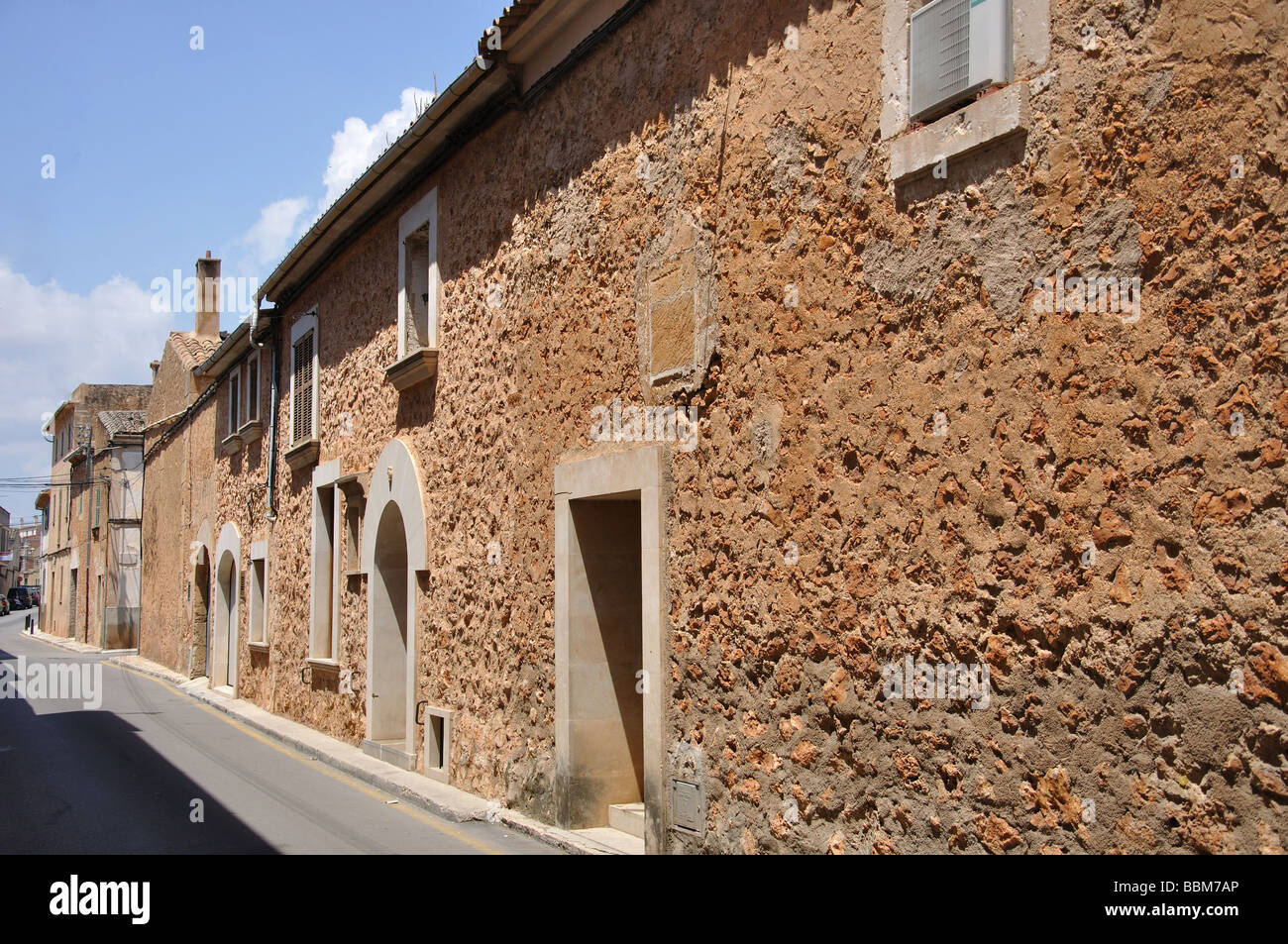 Maisons en pierre typique, Campos Campos, municipalité, Majorque, Îles Baléares, Espagne Banque D'Images