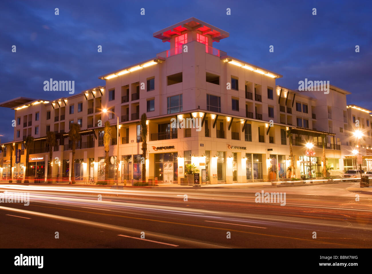 L'Huntington Beach Pier, Huntington Beach Californie Orange County Banque D'Images
