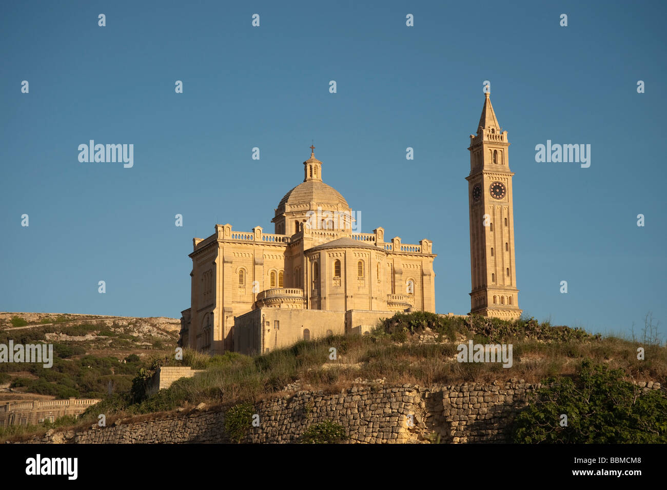 Église de pèlerinage, TaPinu, Gozo, Malte Banque D'Images