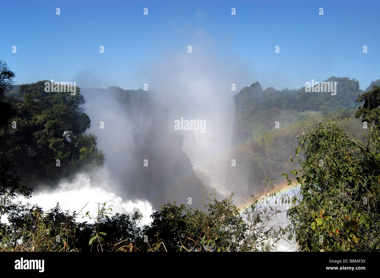 Victoria Falls au Zimbabwe Banque D'Images