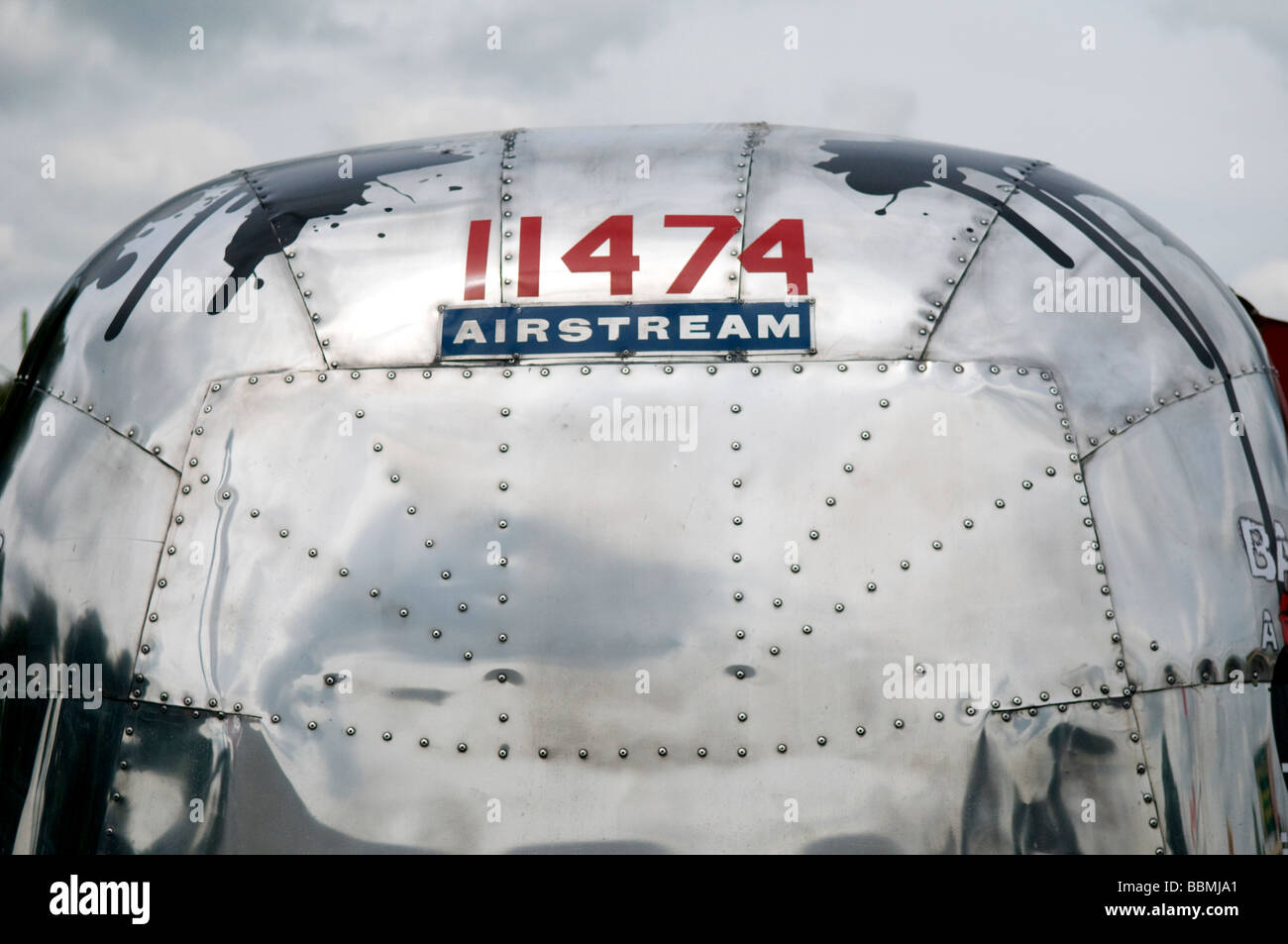 Remorque Airstream au Cambridge Strawberry fair. Banque D'Images