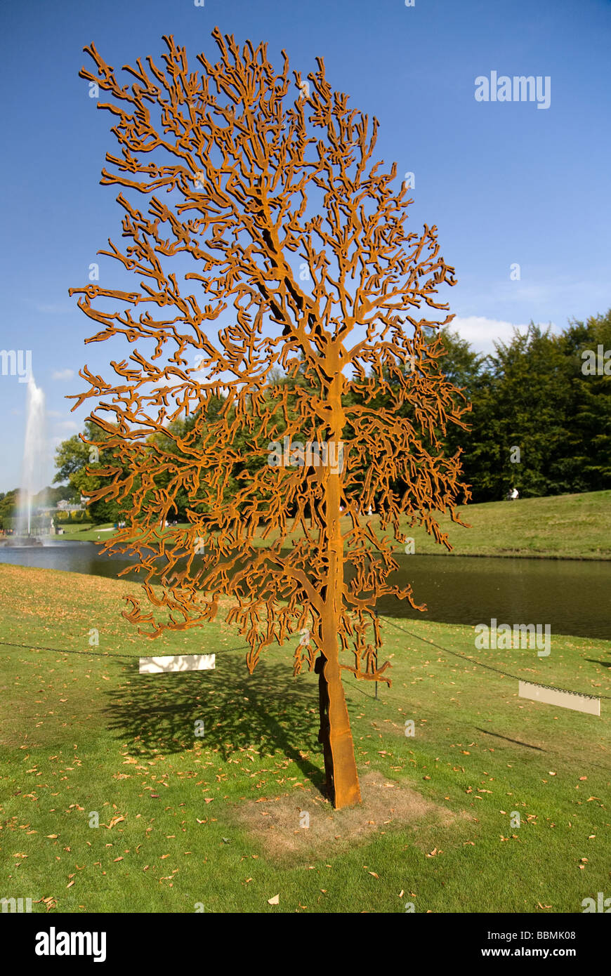 'Autumn Réflexion" Zadok Ben-David Derbyshire Chatsworth Banque D'Images