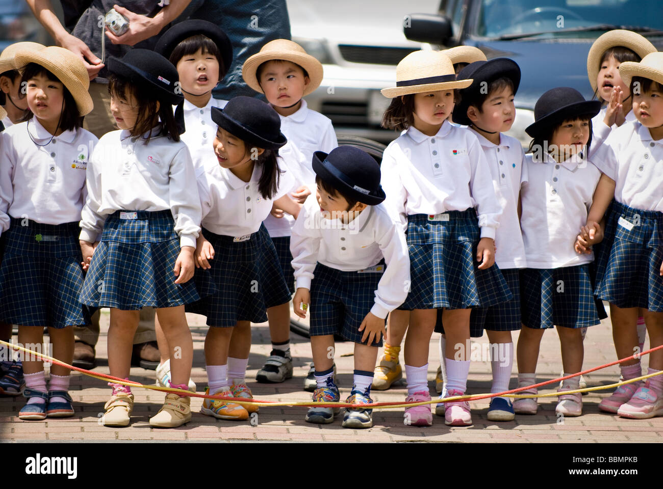 Les enfants de l'école japonaise Banque D'Images