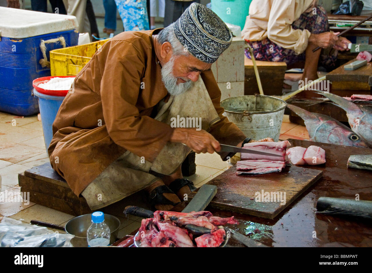 Marché de poissons Mutrah Muscat Oman Banque D'Images