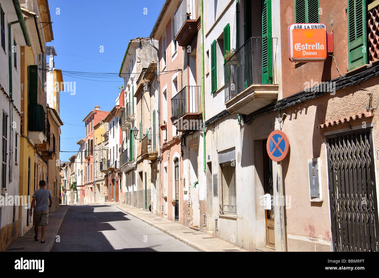 Ruelle de la vieille ville, Andratx, Andratx Majorque, municipalité, Îles Baléares, Espagne Banque D'Images