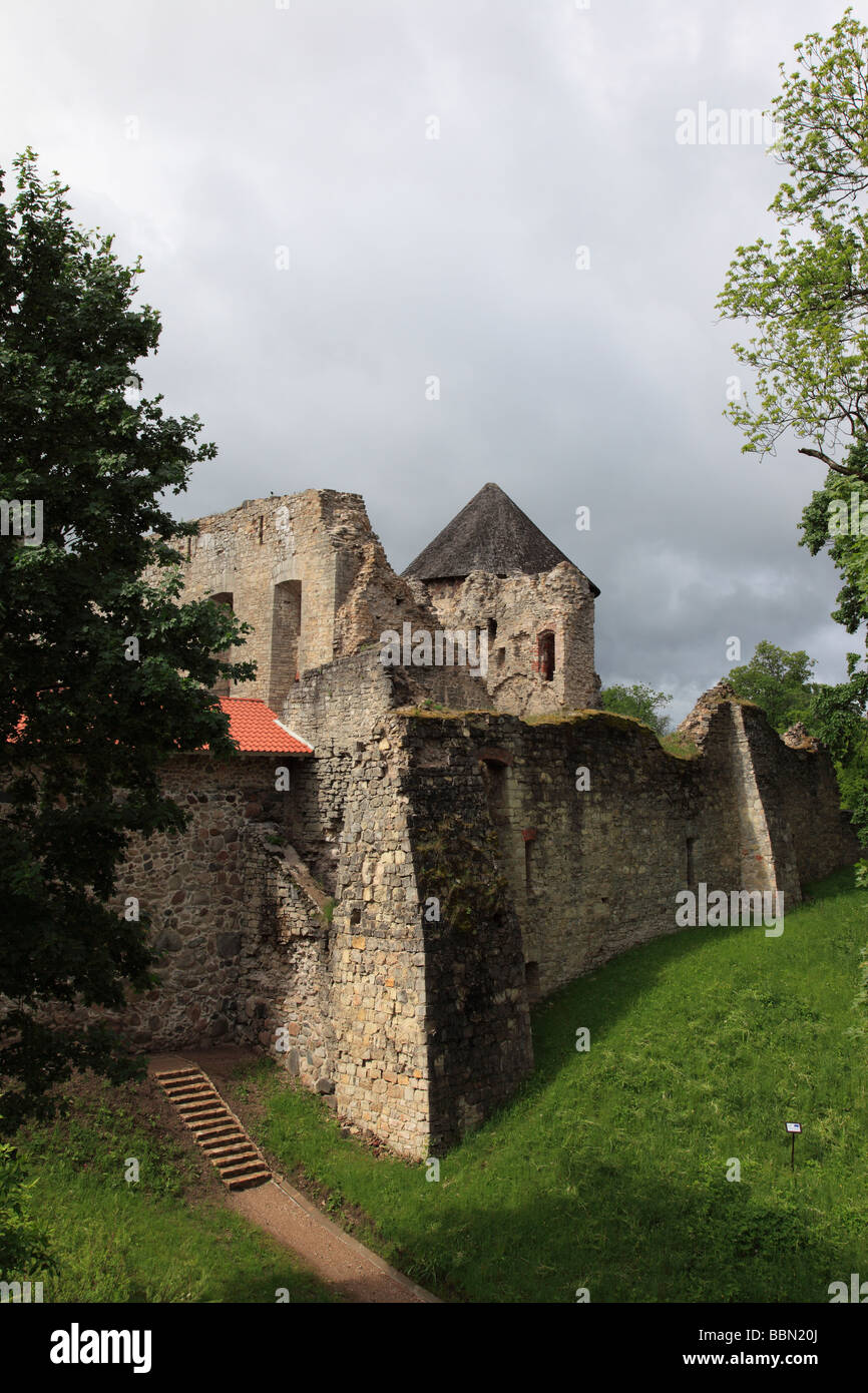 Château de cesis dans le village de Cesis, Lettonie, Etat balte, l'Europe. Photo par Willy Matheisl Banque D'Images