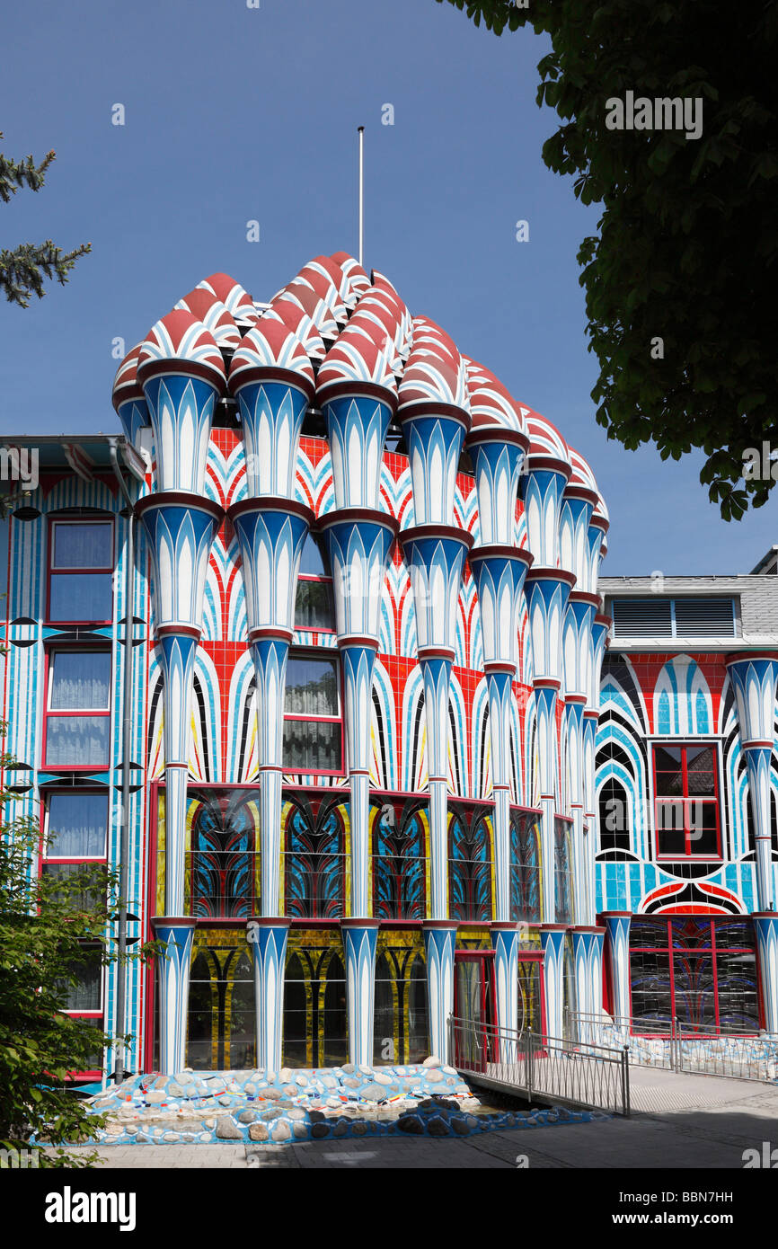 Hotel Fuchspalast, conçu par Ernst Fuchs, Sankt Veit an der Glan, Carinthie, Autriche, Europe Banque D'Images