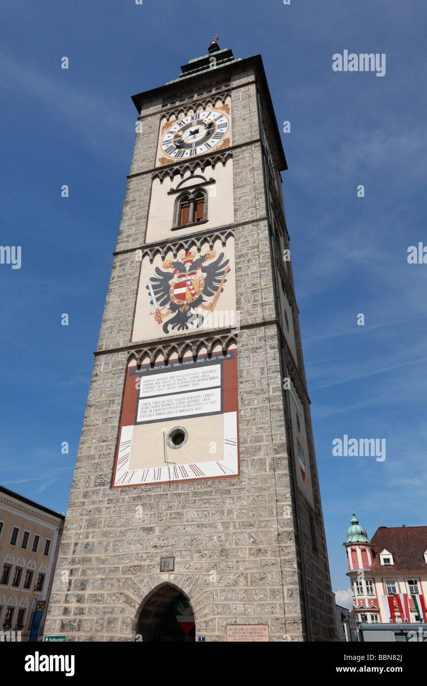 Tour de ville à Enns, Basse Autriche, Autriche, Europe Banque D'Images
