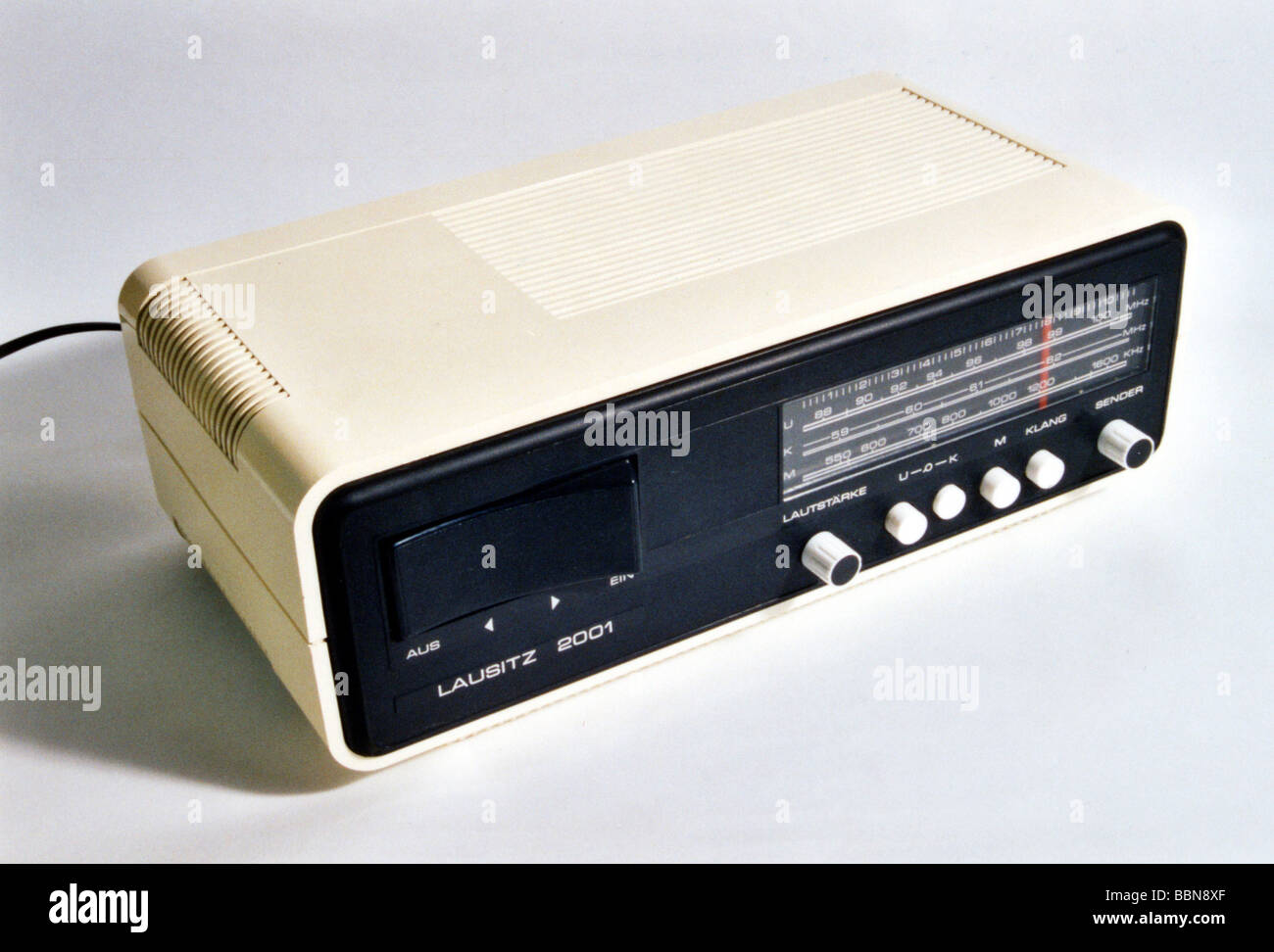 Diffusion, radio, radio, radio, radio, Lausiitz 2001, réalisée par VEB Robotron-Elektronik Hoyerswerda, GDR, 1975, Banque D'Images