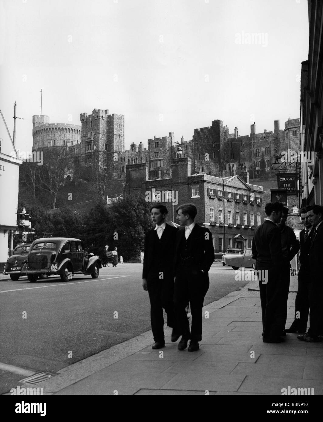 Architecture, châteaux, Grande-Bretagne, Château de Windsor, vue extérieure, années 1960, Banque D'Images