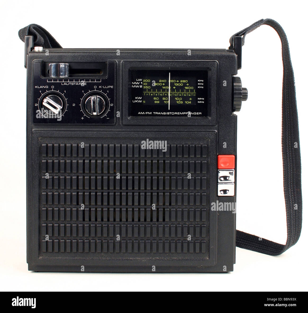 Diffusion, radio, radio, radio portative Stern-garant 2130 (R 2130), réalisée par VEB Stern-radio Berlin, GDR, 1977, Banque D'Images