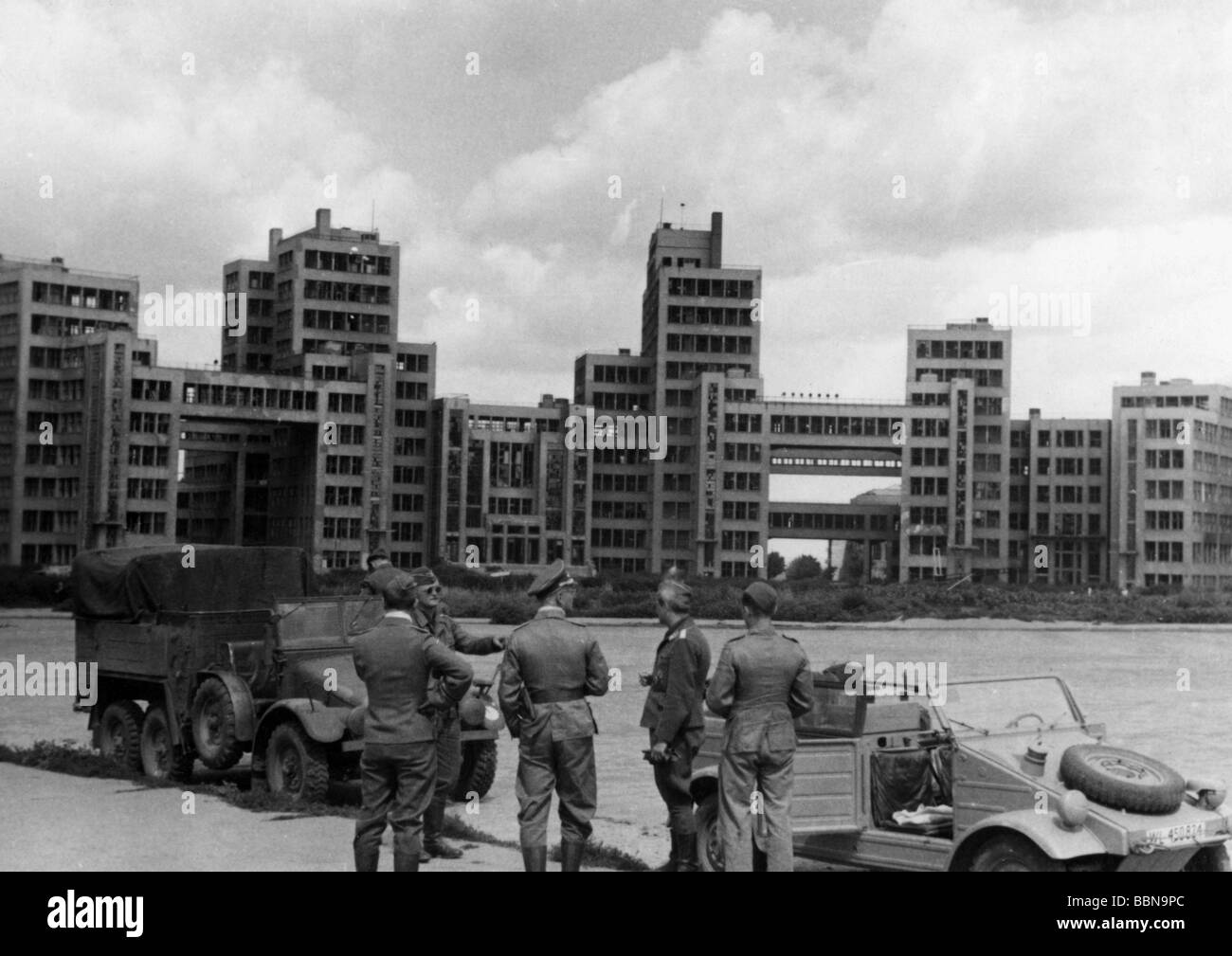 Evènements, deuxième Guerre mondiale / seconde Guerre mondiale, Russie 1942 / 1943, soldats de la Luftwaffe à Kharkiv, Ukraine, probablement printemps 1943, Banque D'Images