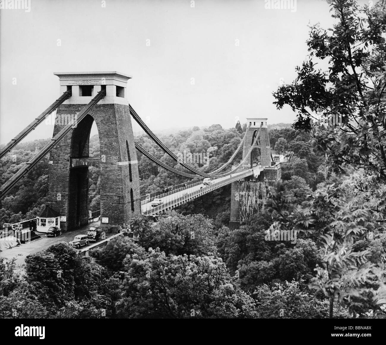 Géographie / voyages, Grande-Bretagne, Angleterre, Bristol, ponts, Pont suspendu de Clifton, date d'ouverture : 1864, 1960, Banque D'Images