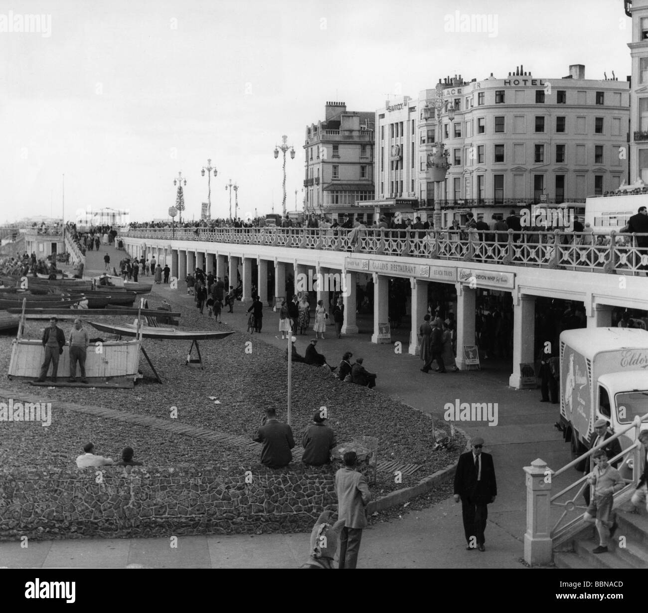Géographie / voyages, Grande-Bretagne, Brighton, plages, front de mer, années 1950, Banque D'Images