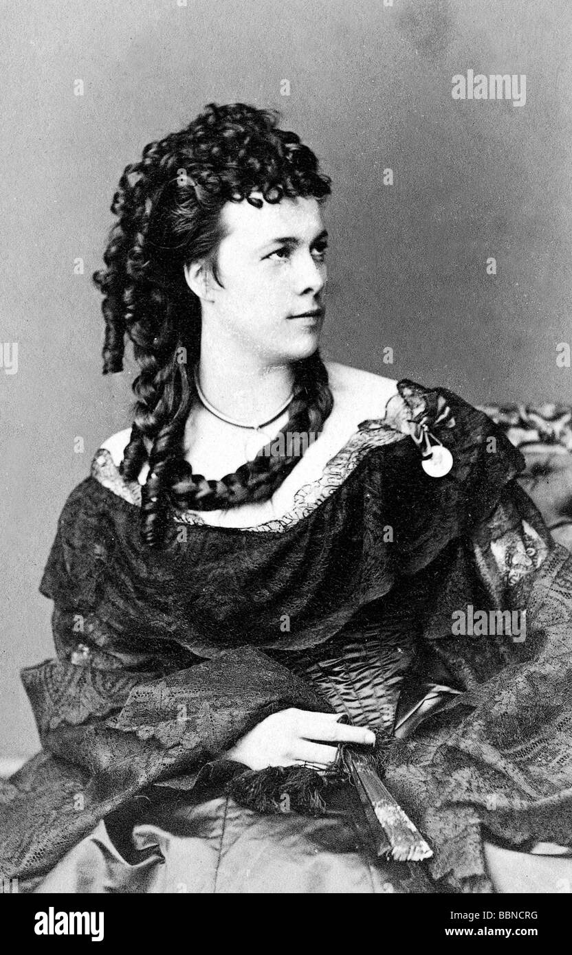 Ziegler, Klara, 27.4.1844 - 19.12.1909, actrice allemande, demi-longueur, carte de visite de J. Albert, Munich, vers 1870, Banque D'Images