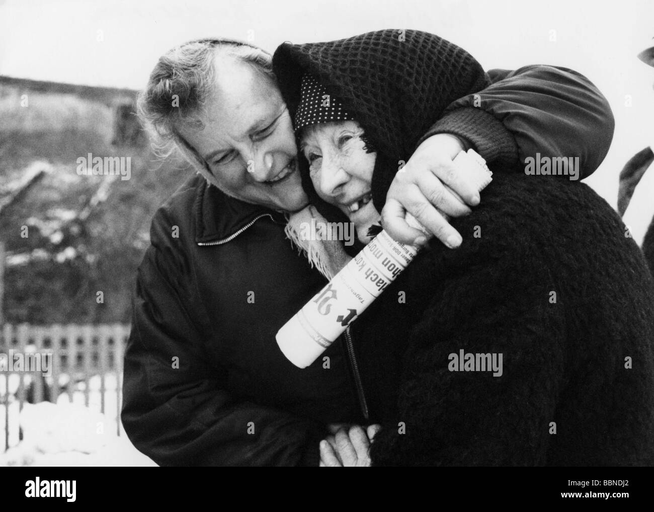 Géographie / voyages, Allemagne, frontière intérieure allemande, ouverture, Moedlareuth, 7.12.1989, Banque D'Images
