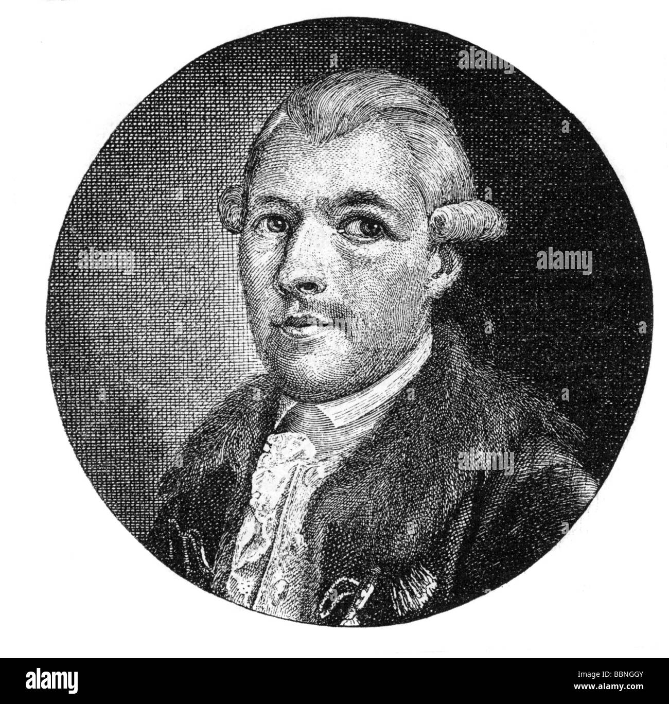 Weishaupt, Adam, 6.2.1748 - 18.11.1838, juriste allemand, philosophe, fondateur de l'ordre des Illuminati, portrait, gravure de bois, XIXe siècle, Banque D'Images