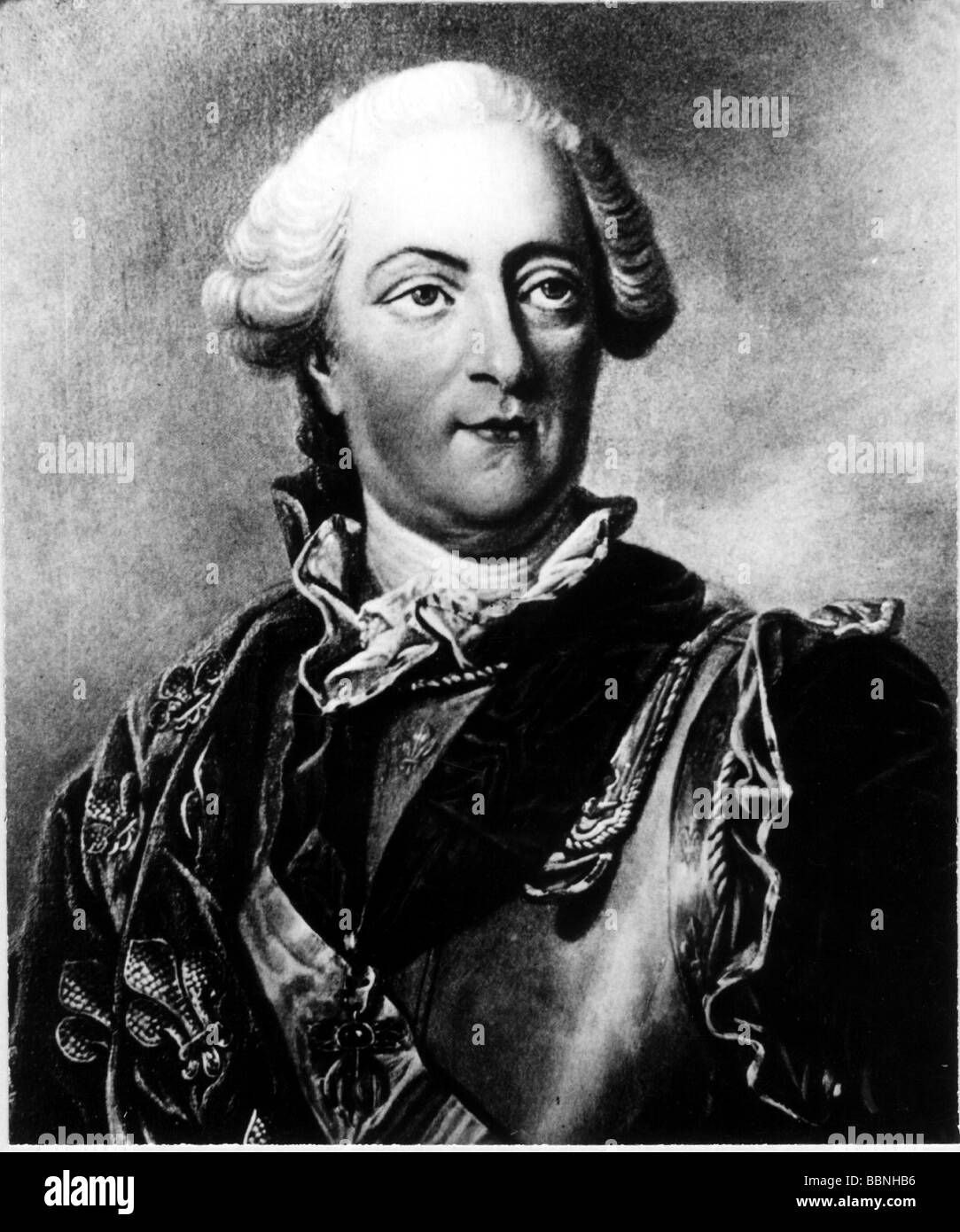 Louis XV, 15.2.1710 - 10.5.1774, roi de France 1715 - 1774, portrait, peinture de Louis Michel van Loo (1707 - 1771), Banque D'Images