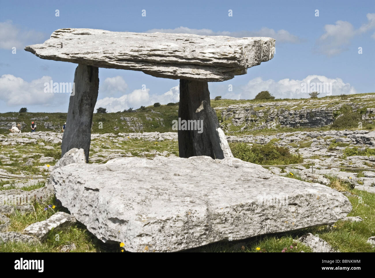 Géographie / billet, l'Irlande, le comté de Clare, Dolmen de Poulnabrone, mégalithe tombe, construite vers 3000 avant J.-C., Additional-Rights Clearance-Info-Not-Available- Banque D'Images
