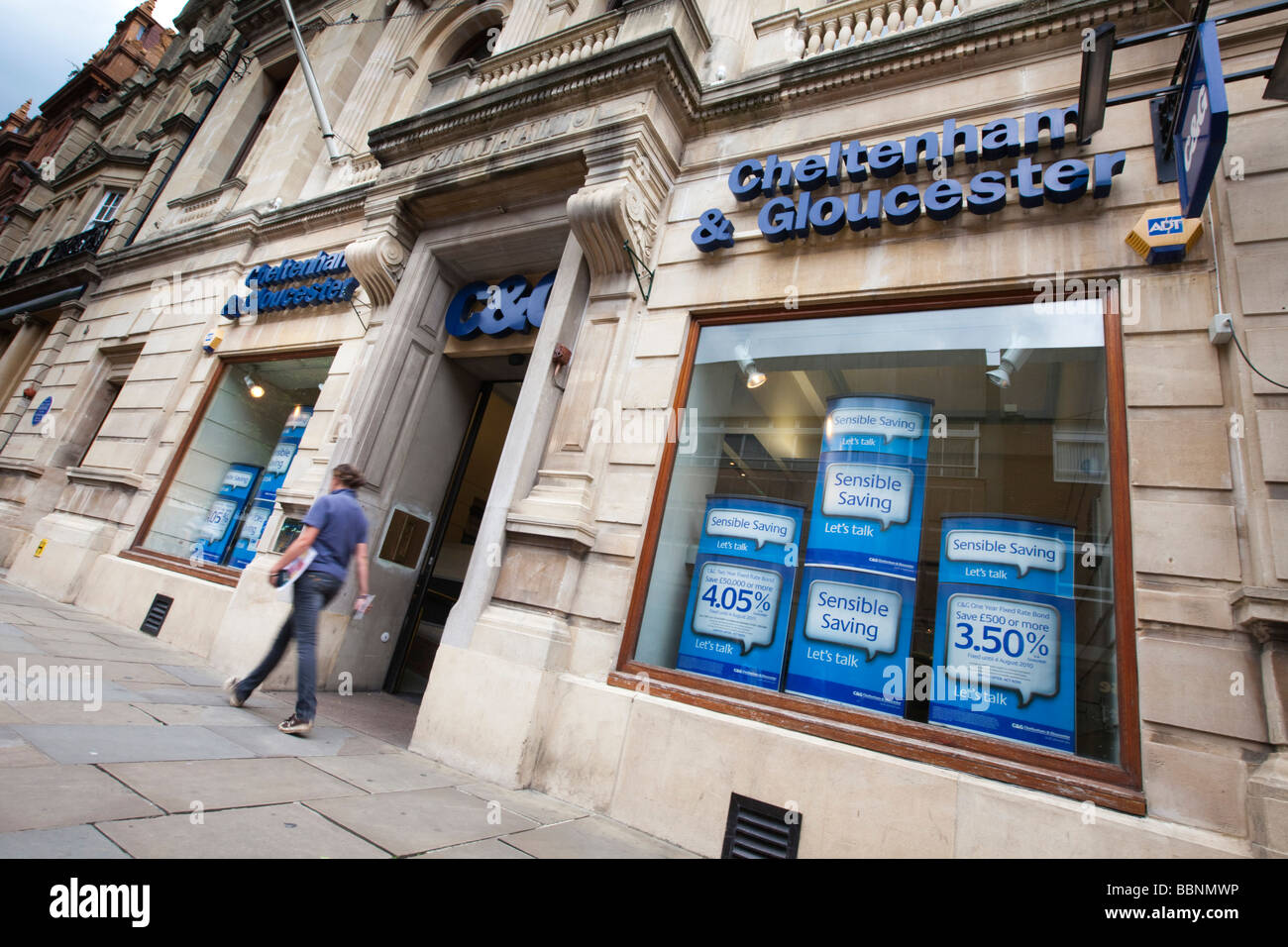 Une succursale de la Cheltenham & Gloucester Building Society, Gloucester, Gloucestershire UK Banque D'Images