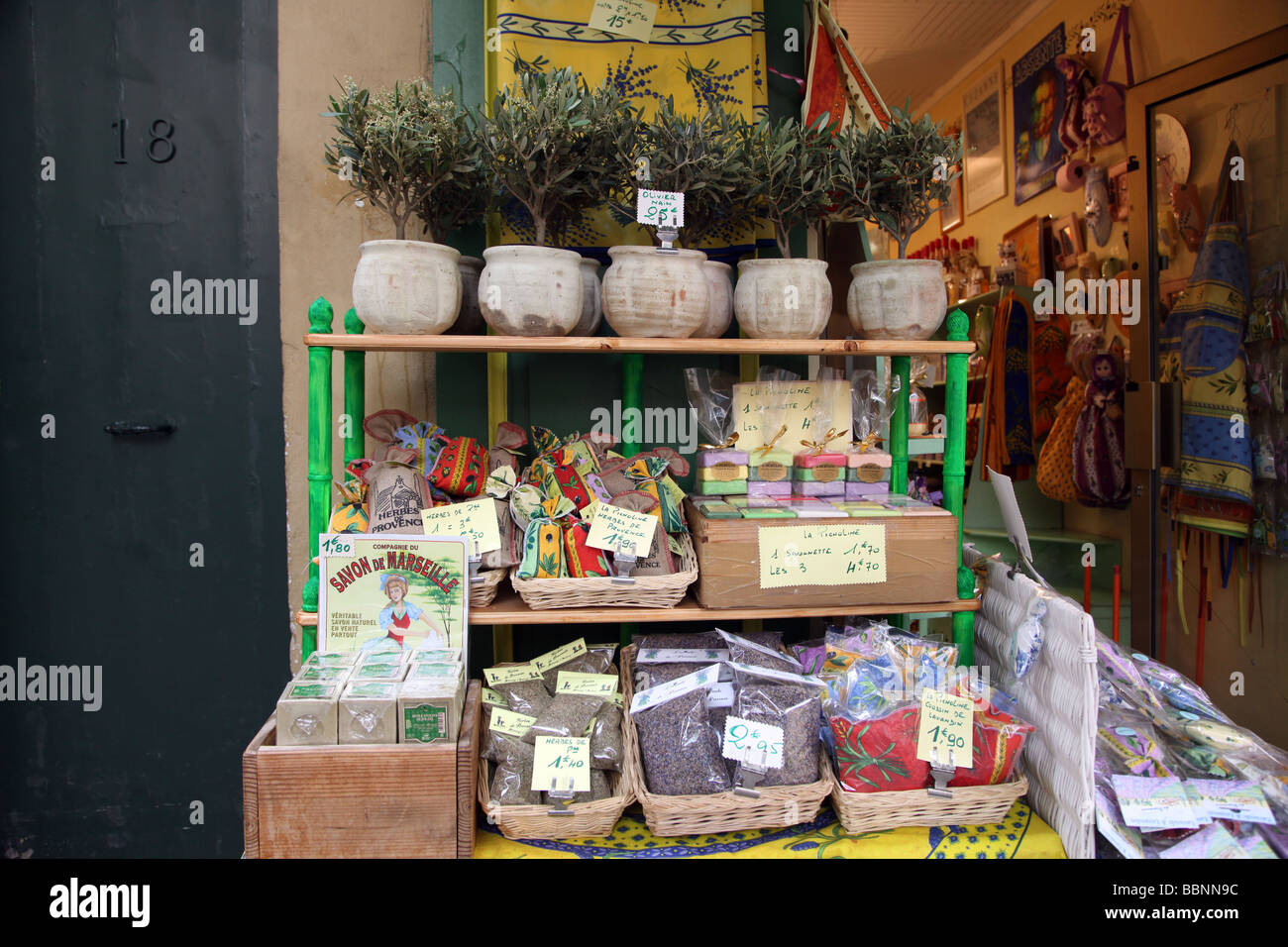 Herbes de provence à vendre à Aix en provence Market Banque D'Images