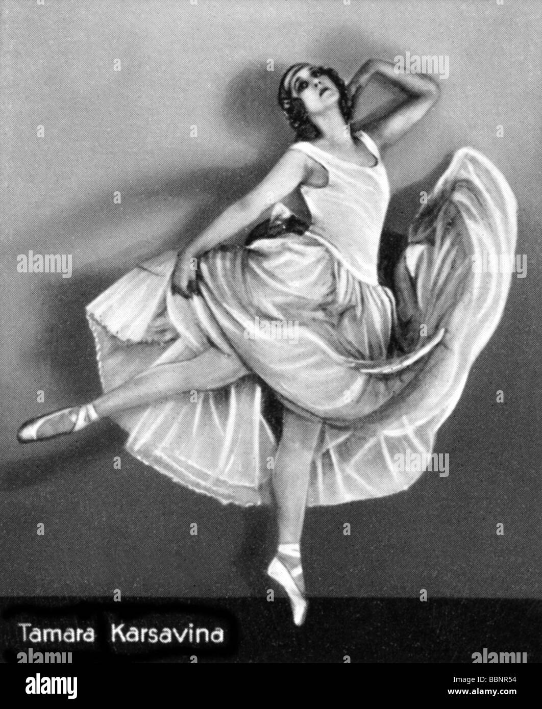 Karsavina, Tamara, 10.3.1885 - 9.3.1885, danseuse anglaise d'origine russe, pleine longueur en costume, vers 1910, Banque D'Images