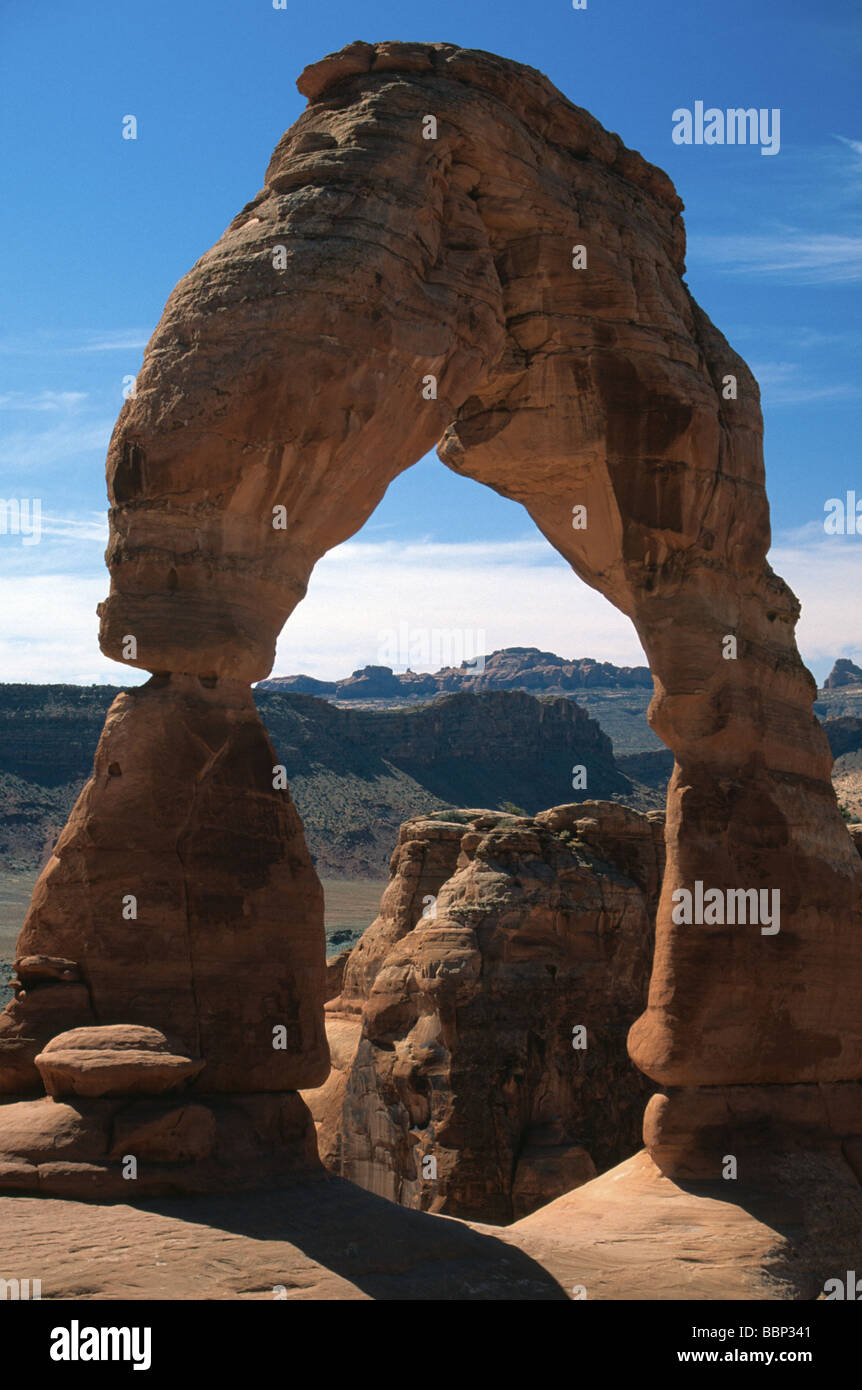 Delicate Arch dans Arches National Park Utah USA Banque D'Images